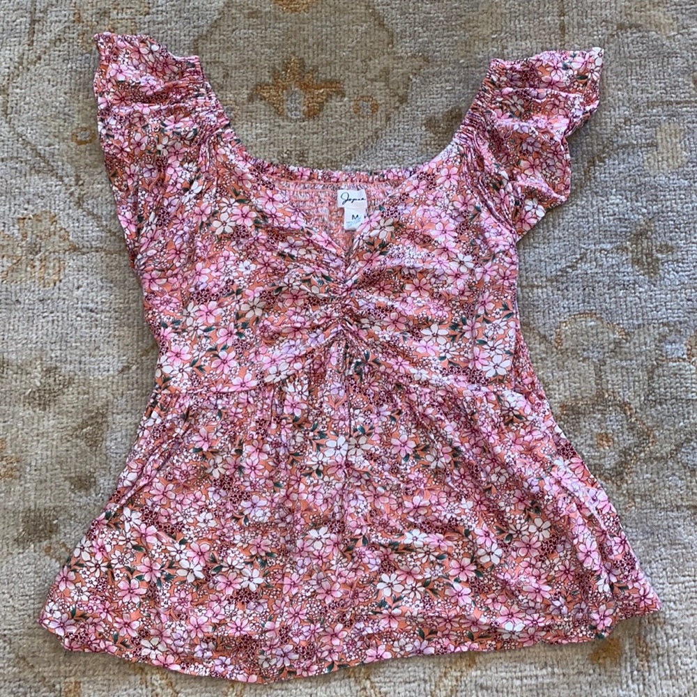 floral babydoll top